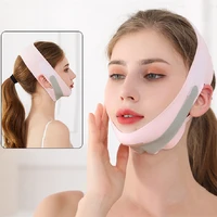 portable high elasticity face slimming bandage side leakage ear lycra fabric double lift breathable mask for face women