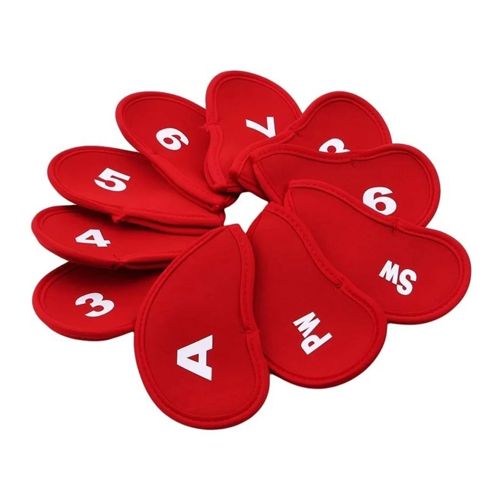 

Iron Head Protection Golf Club Covers Outdoor Accessories Diving Material Multicolor Optional 10pcs About 130g*set