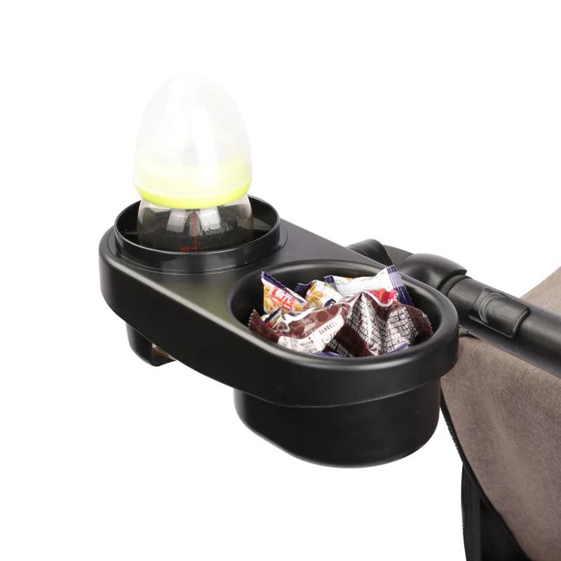 ZK50 Stroller Double Cup Holder Baby Stroller Safety Seat Universal Bottle Snack Box Storage Cup Holder