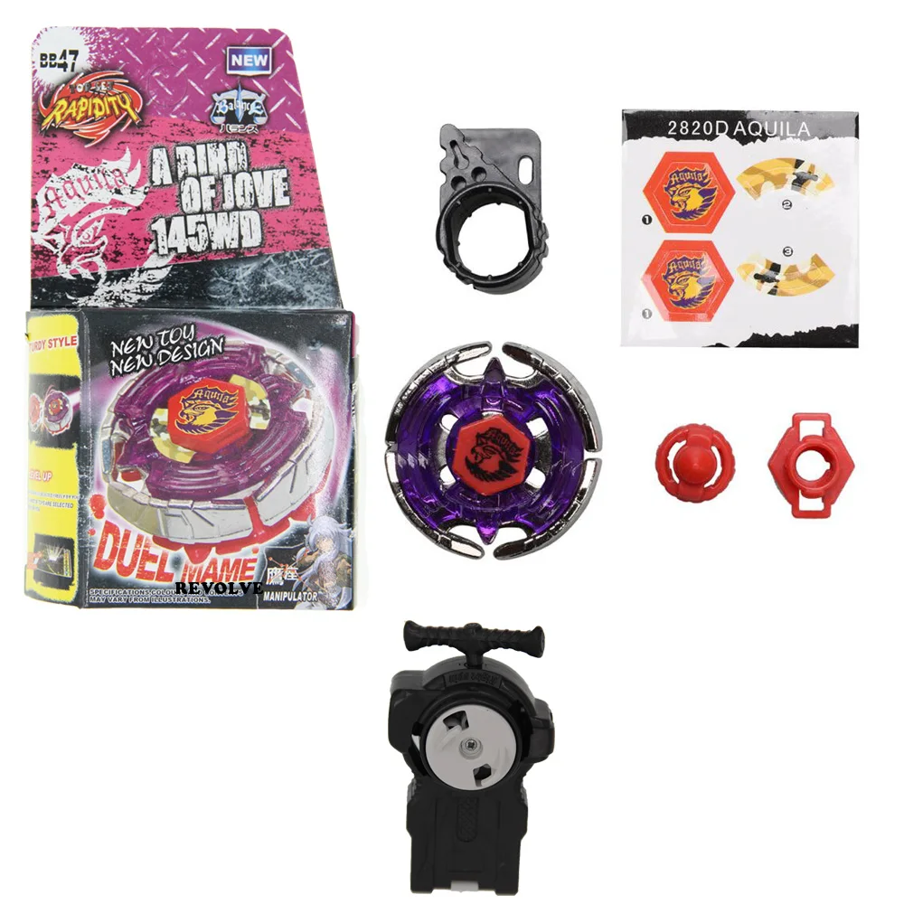 B-X TOUPIE BURST BEYBLADE galaxy GENUINE Earth Eagle Aquila 145WD BB47 ripper  simple packing +two-way launcher