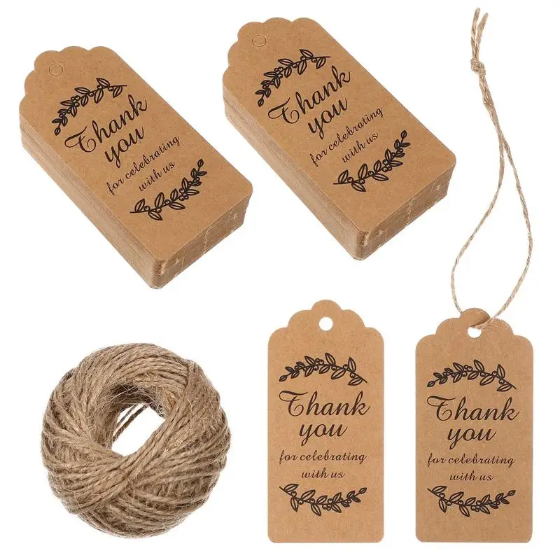 

100 шт., ярлыки для упаковки подарков