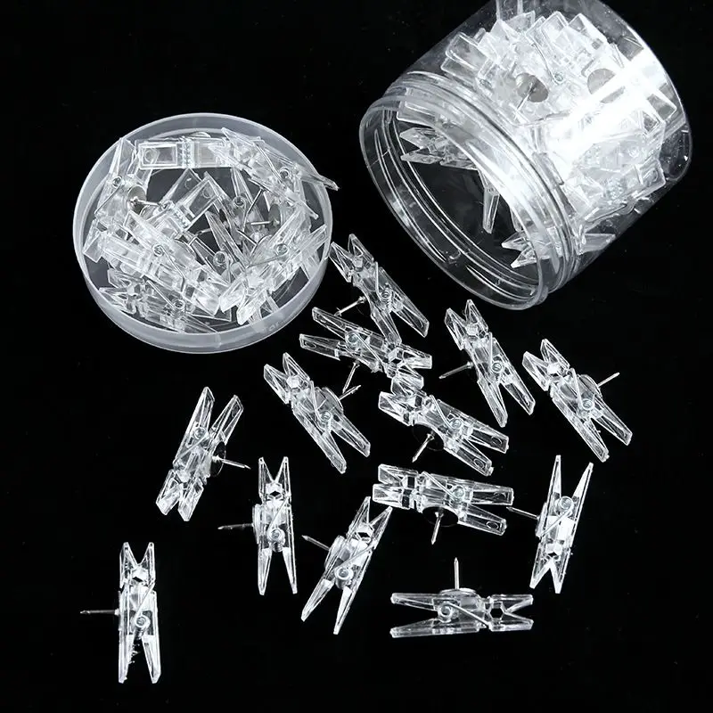 

Булавки для рисования KOQZM прозрачные пластиковые 20 шт