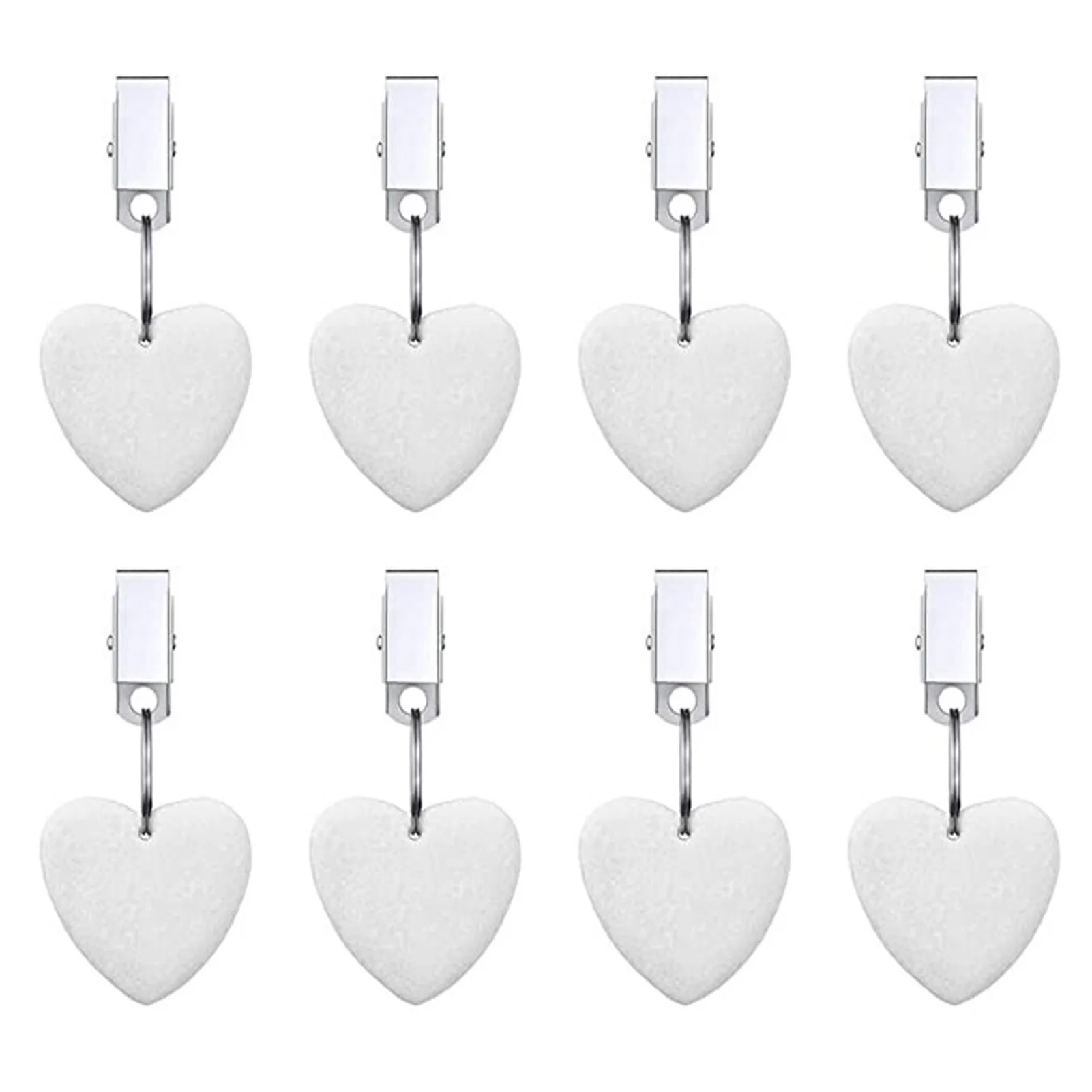 

8pcs Wedding Marble For Picnics Restaurant Practical Hotel Tablecloth Weights Party With Clip Durable Reusable Pendant Home