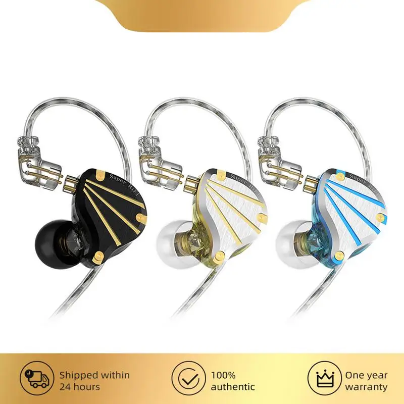 

In Ear Wired Earphones Music Headphones HiFi Bass Monitor Earbuds Sport Headset For Music Running Audiophile #W0