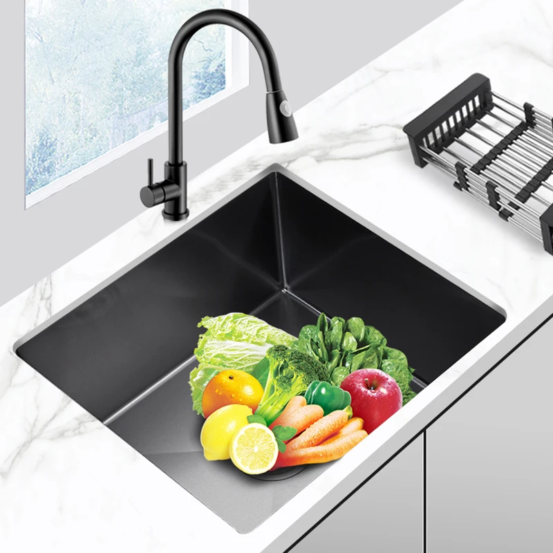 

Balcony Kitchen Sink Drain Basket Stainless Steel Faucet Strainer Small Kitchen Sink Built-in Pias De Cozinha Home Improvement
