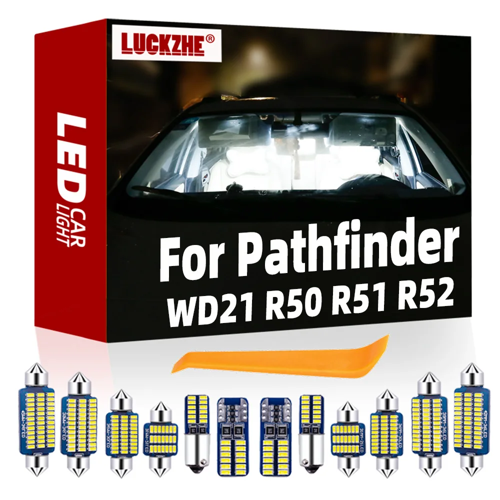 

Car Led Interior Light Kit For Nissan Pathfinder WD21 R50 R51 R52 1986-2016 2017 2018 2019 2020 2021 LED Bulbs Canbus No Error