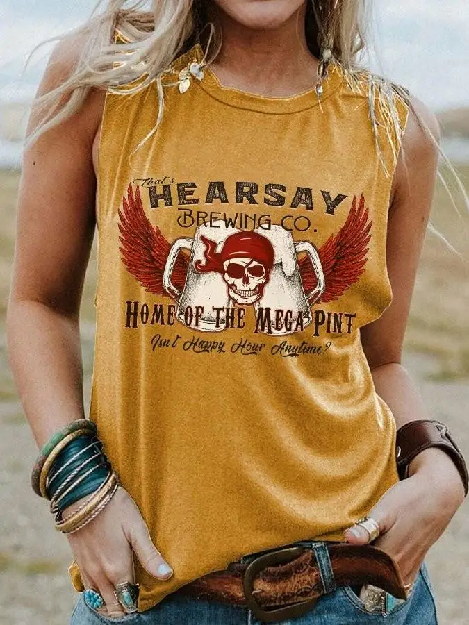 Women's That's Hearsay Home Of The Mega Pint Tank Top