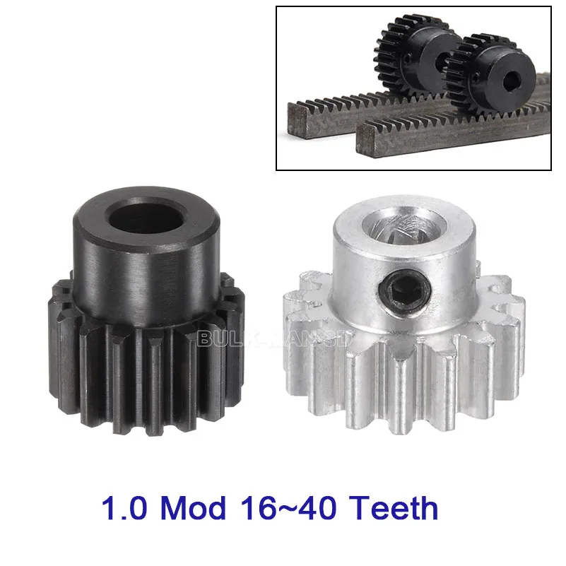 

1 Module 1 Mod 16/20/32/40 Teeth Gear Pinion Motor Metal Spur Gear Wheel