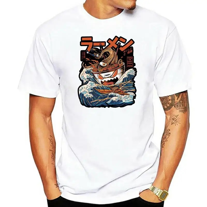 

Japanese Harajuku T-Shirt Men 2022 Summer Hip Hop T Shirts Noodle Ship Cartoon Streetwear Tshirts Short Sleeve Casual Top Cotton