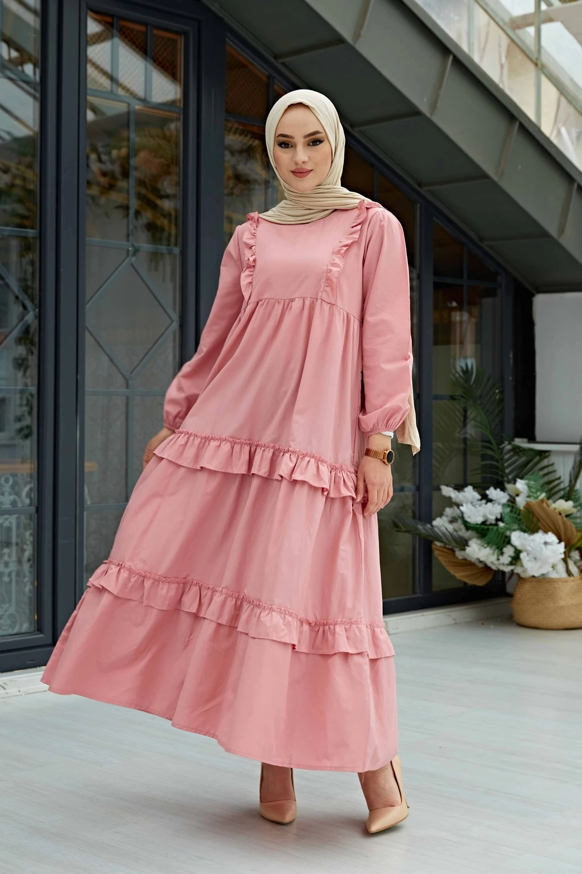 Dress women's dresses 2021 kaftan abaya long Muslim evening dresses hijab abayas Turkish Hijab Party Casual women clothes
