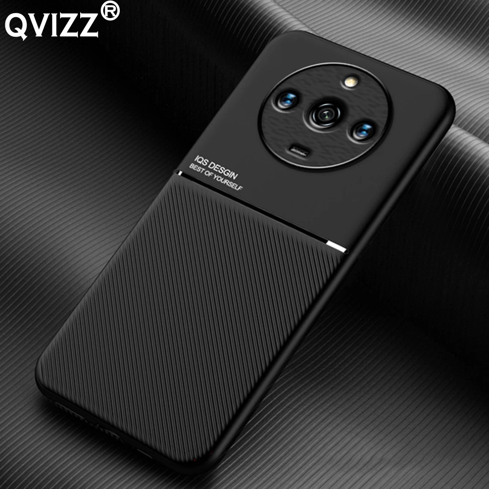 

Leather Case for Oppo Realme 11 Pro+ Plus Luxury Car Magnetic Holder Shockproof Soft Edges Hard Phone Cover OppoRealme11Pro+Plus