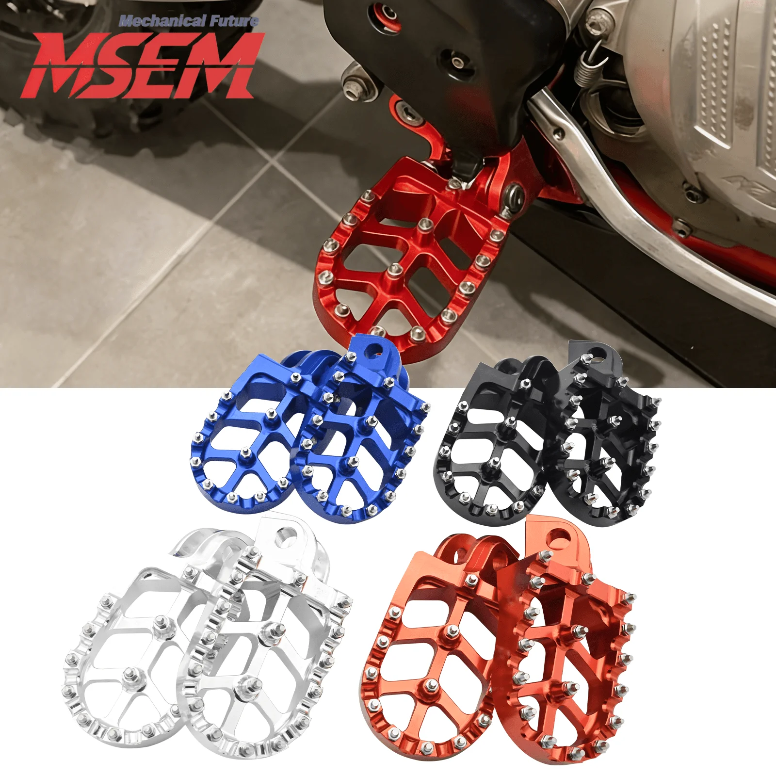 Фото Подножки CNC для KTM EXC EXCF 125 250 300 350 450 530 525 200 400 500 1998-2012 2013 2014 2015 2016 №1