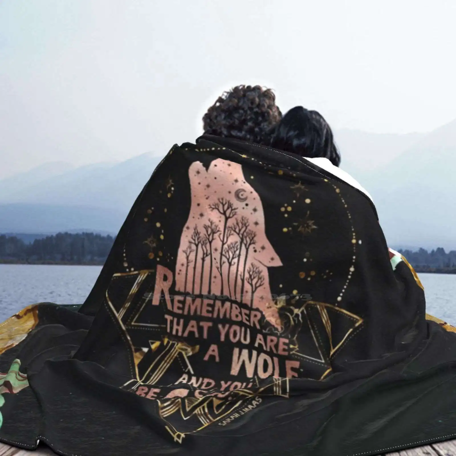 Acowar-Wolf трендовый стиль забавное модное мягкое одеяло книги волк читает