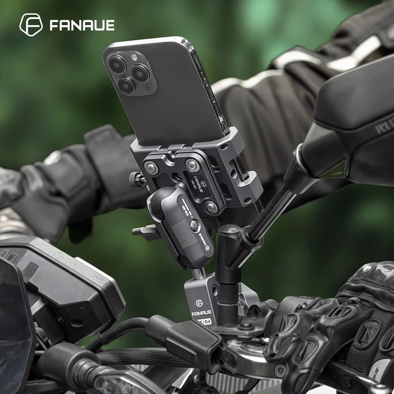 Держатель для телефона FANAUE из алюминиевого сплава с вибрационным амортизатором