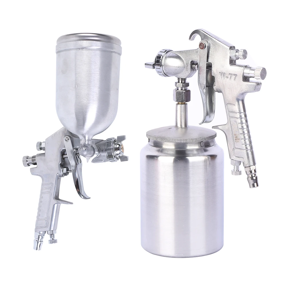 

HVLP Car Spray Gun Upper Pot 400ml/Lower Pot 1000ml 2.5mm Spray Nozzle Furniture High Atomization Spray Paint Tool Watering Can