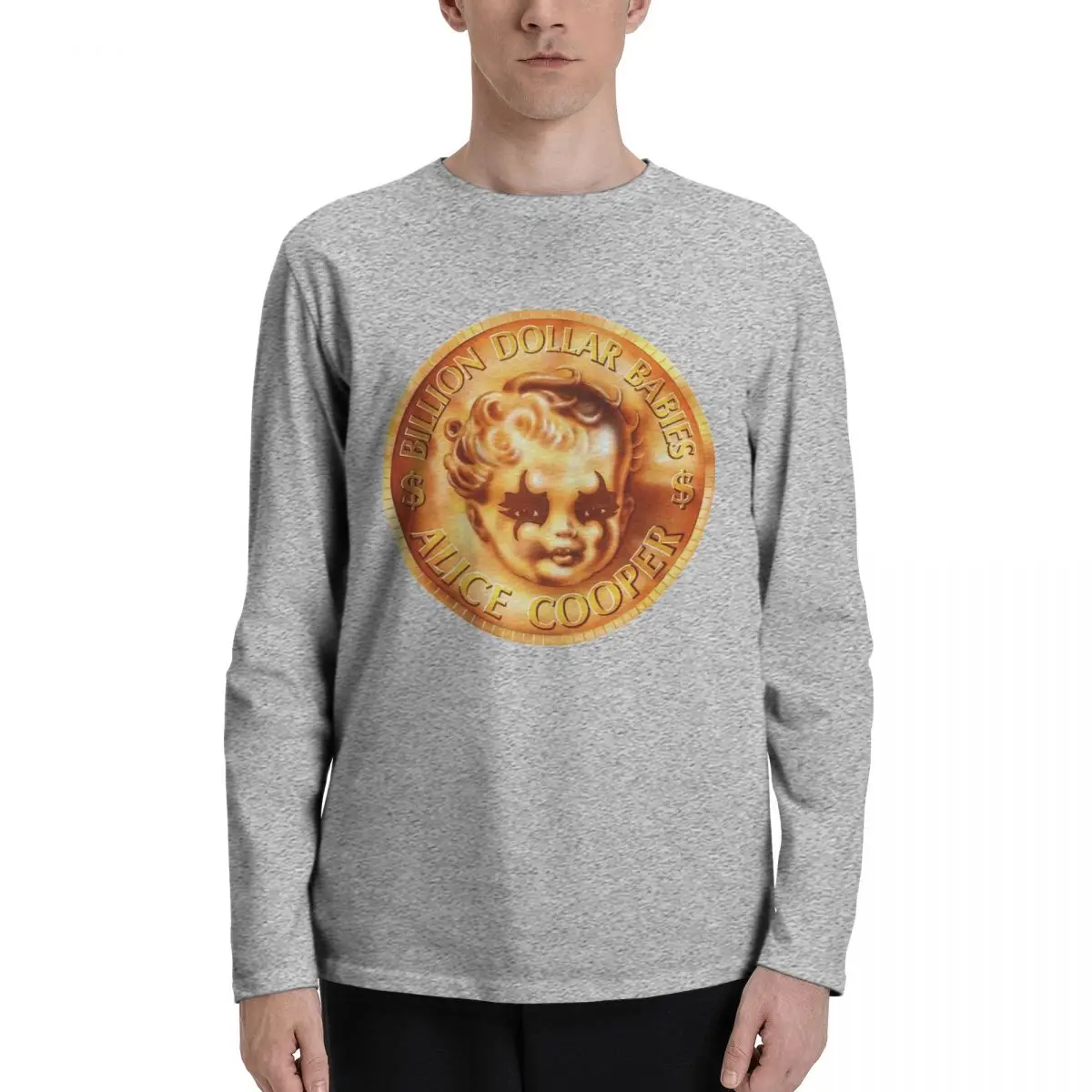 Детская футболка с длинным рукавом Alice Cooper новинка забавная Универсальная лучшее