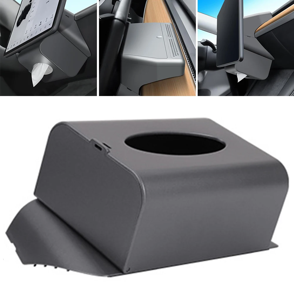 

Tesla Model 3Y Car Aromatherapy Tissue Box Hanging Central Control Screen Hidden Glasses Case--aromatherapy Glasses Tissue Box