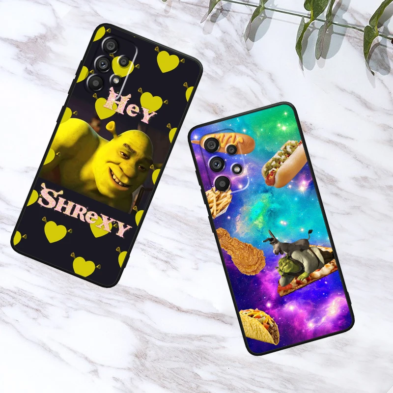 Чехол для телефона из ТПУ с изображением аниме Шрека Samsung A53 A52 A33 A32 A51 A71 A21S A13 A73 A55 A22