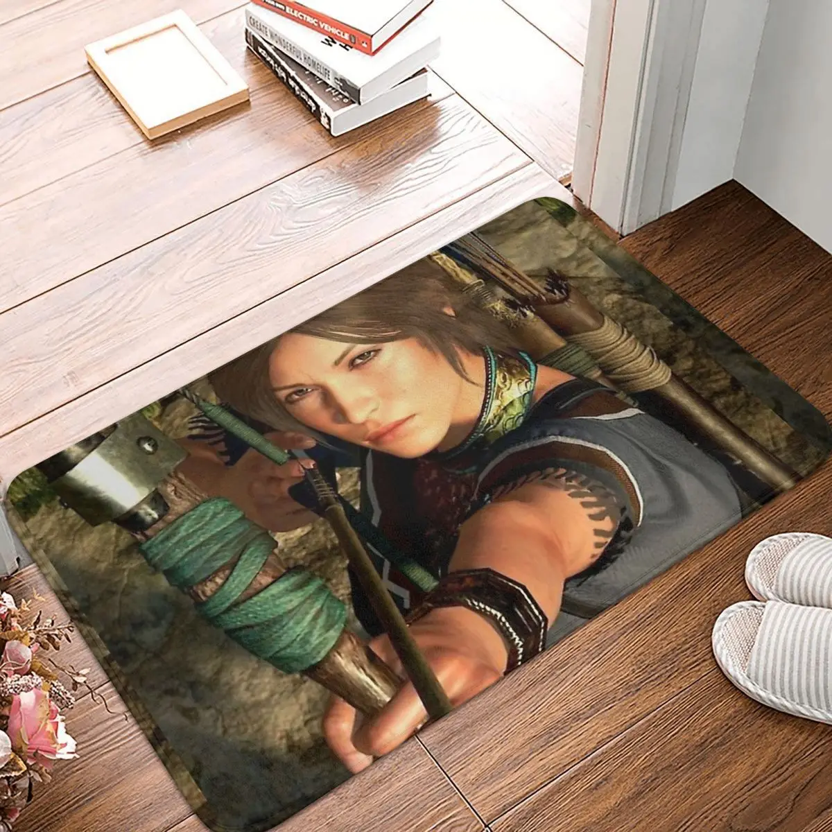 

Tomb Raider Jonah Maiava Game Kitchen Non-Slip Carpet Lara Croft Archery Bedroom Mat Entrance Door Doormat Home Decor Rug