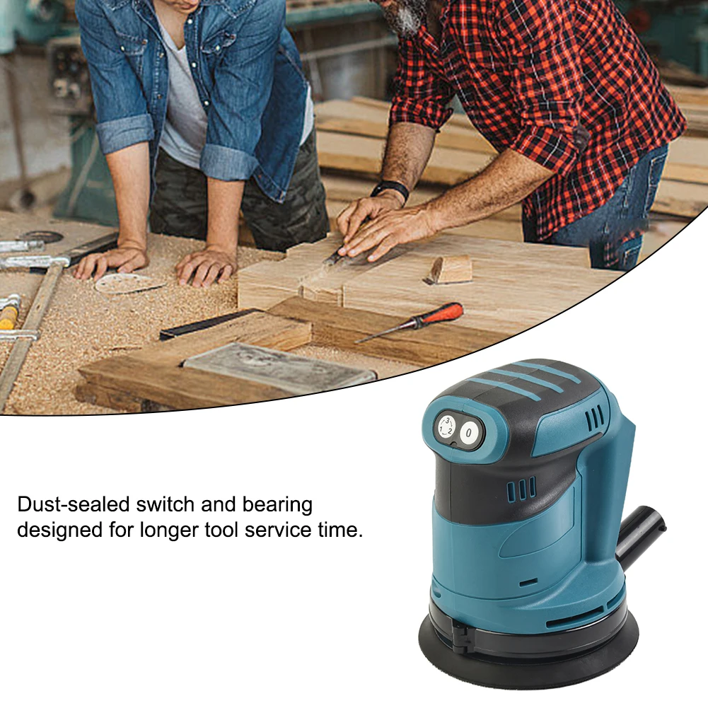 

Electric Polisher Host 3 Speed 125mm Sandpaper Wood Grinder Polishing Machine Sander Random Orbit Electric Sander Power Tools