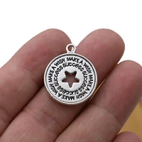 10pcs antique silver plated make a wish charms pendants for jewelry making earrings bracelet diy handmade craft accessories