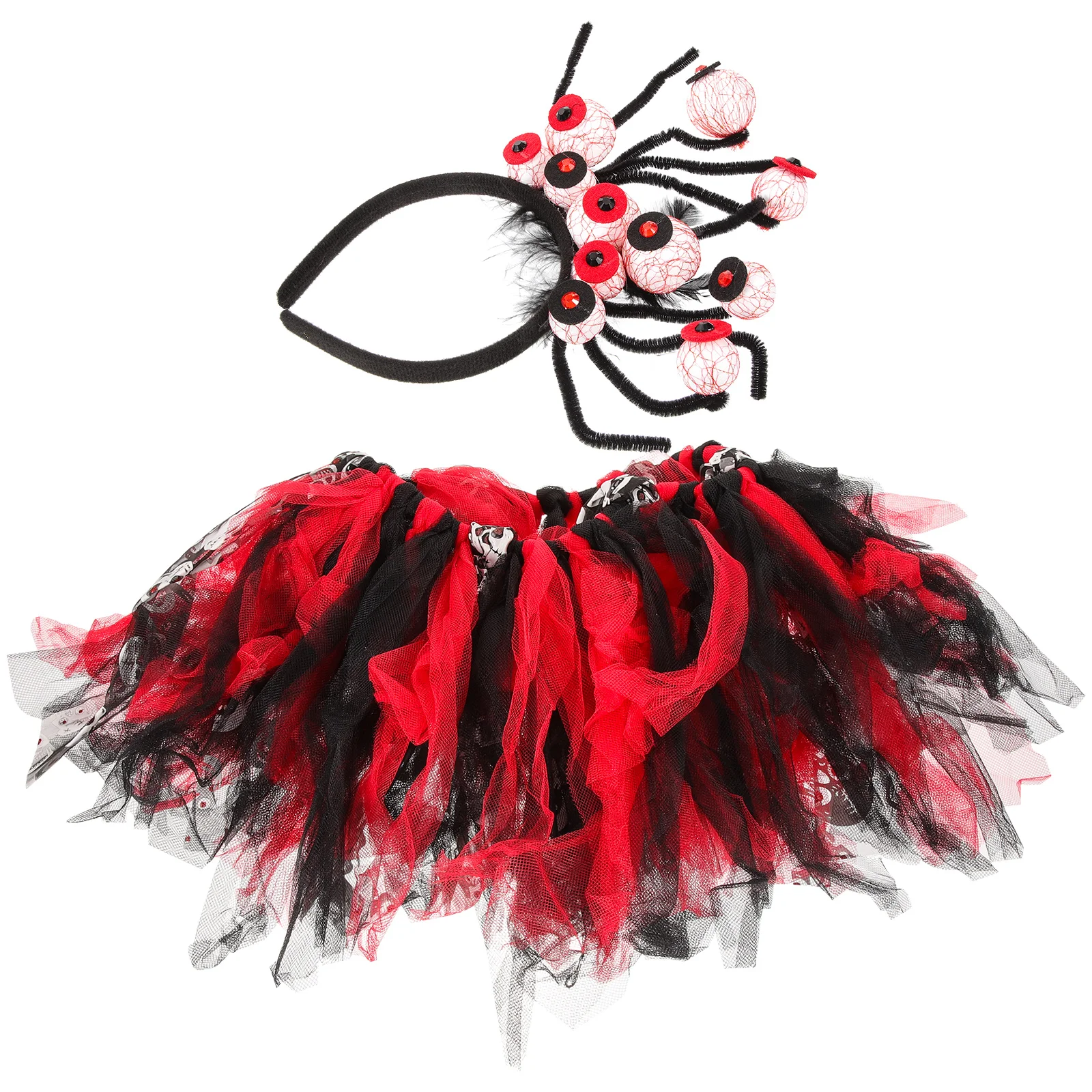 

1 Set Tutu Skirt Halloween Headband Little Girl Kids Kids Kids Headbands Cosplay Headband for Party