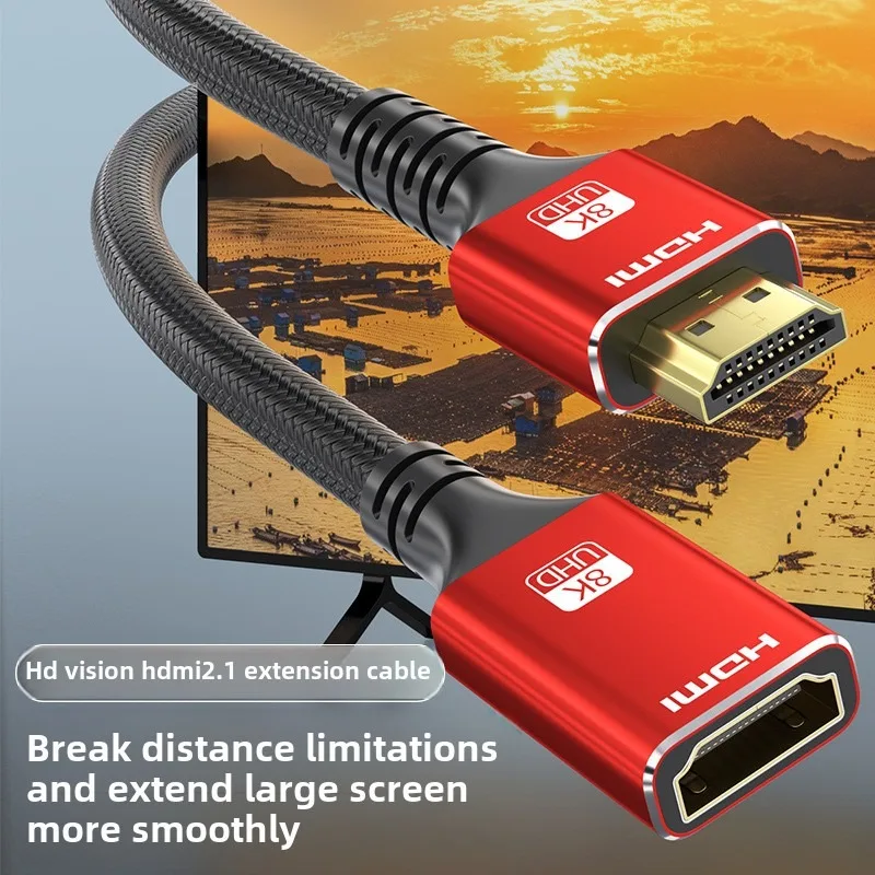 Фото 8K HDMI-совместимый кабель 2.1, высокоскоростной динамический HDR, 48 Гбит/с, 8K/60 Гц, 4K/120 Гц, UHD видеокабель сверхвысокой четкости для HDTV №4