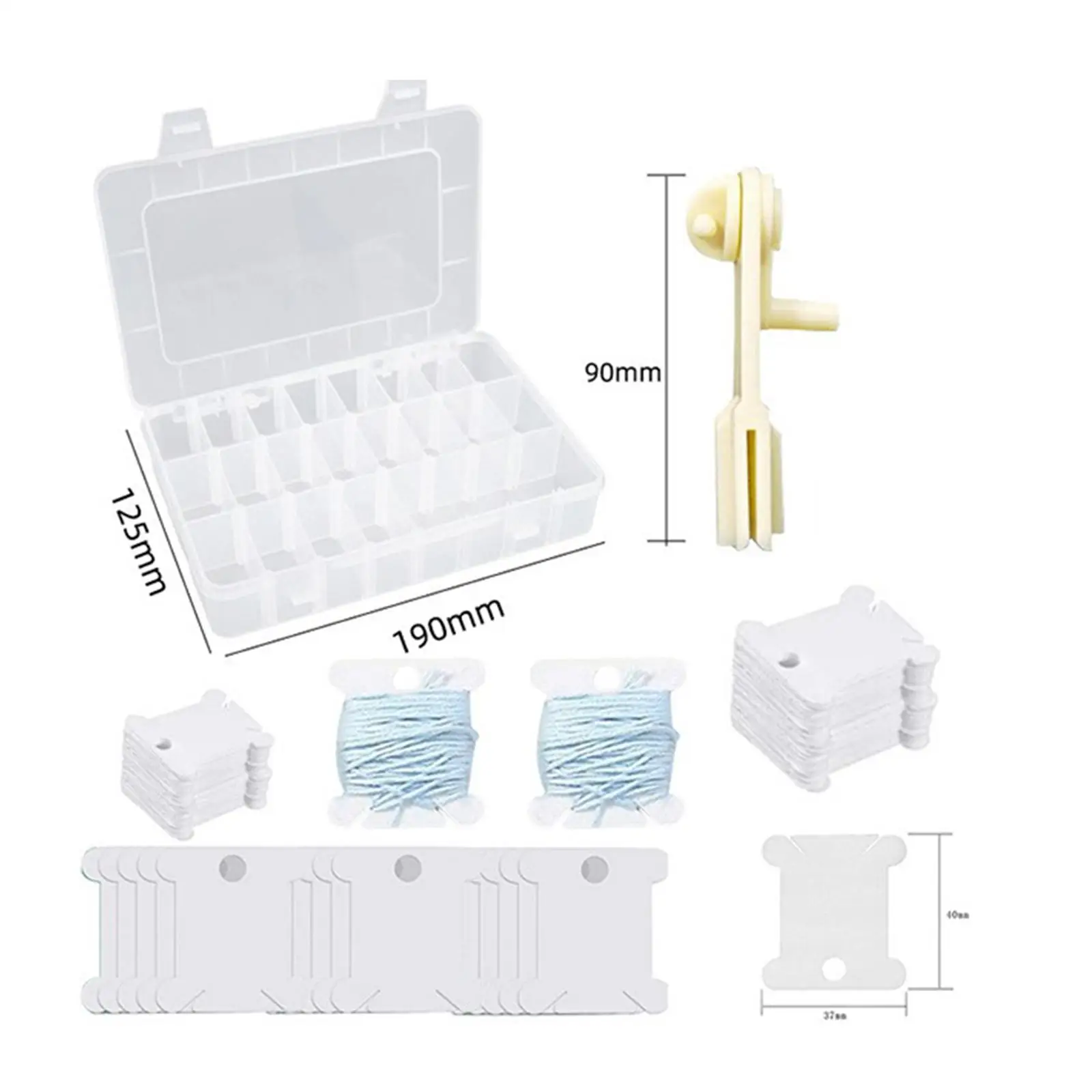 Катушка для нити с катушкой портативная картонная ручная катушка держатель