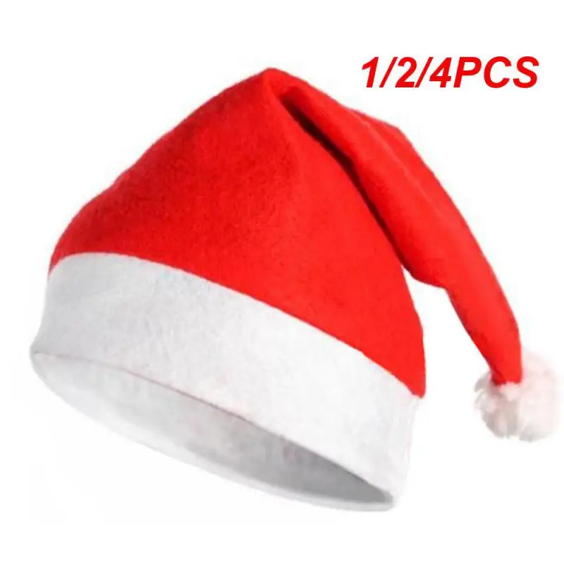

Merry Christmas Hat Non-woven Unisex New Year Navidad For Kids Children Adult Xmas New Year's Party Decoration Gift