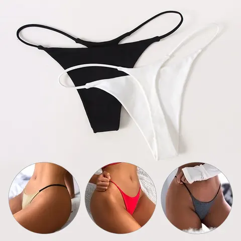 Fashion Thong Low Waist Panties Underwear Sexy Panties Women's G-String Seamless Intimates Lingerie Sexy Underpants For Women