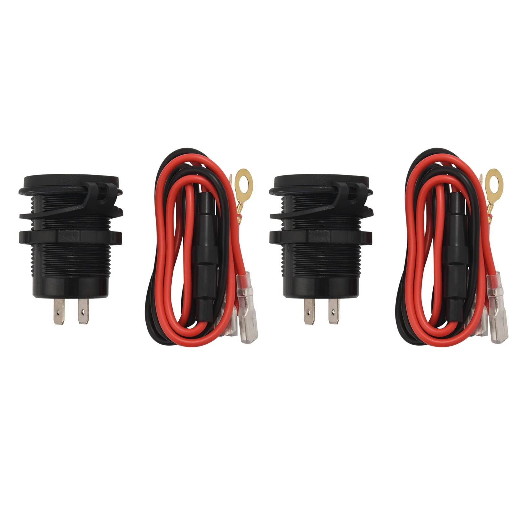 

12V USB Outlet, Quick Charge 3.0 Dual USB Power Outlet with Press Switch, Waterproof Charge USB Charger Socket [2 Pack]