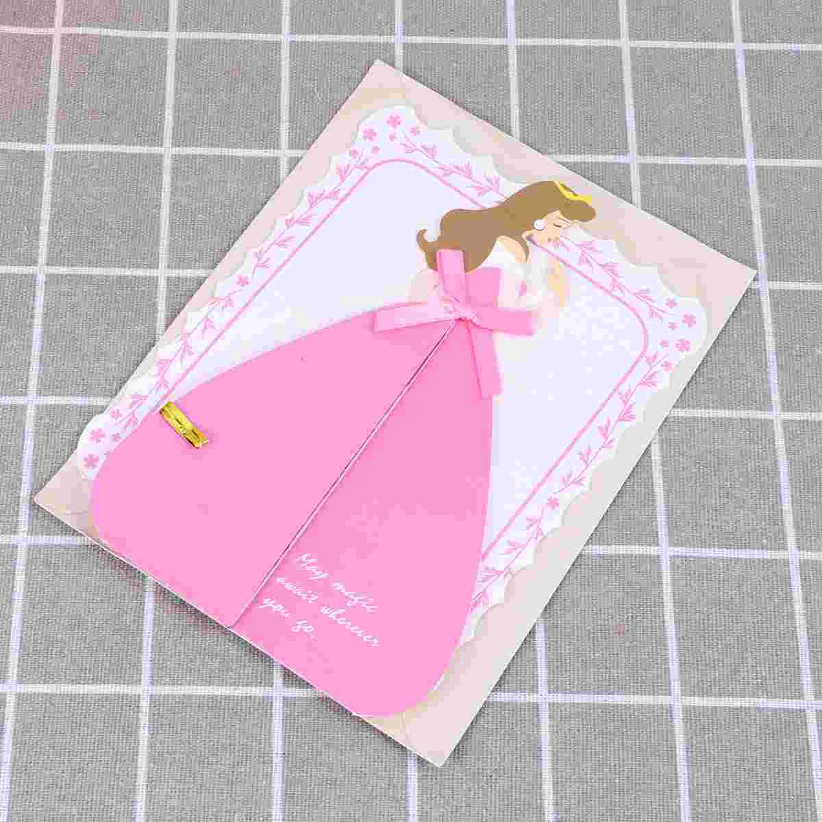 

Greeting Cards Creative Three-dimensional Birthday Printing Message Blessing Gift Card(Dancing)