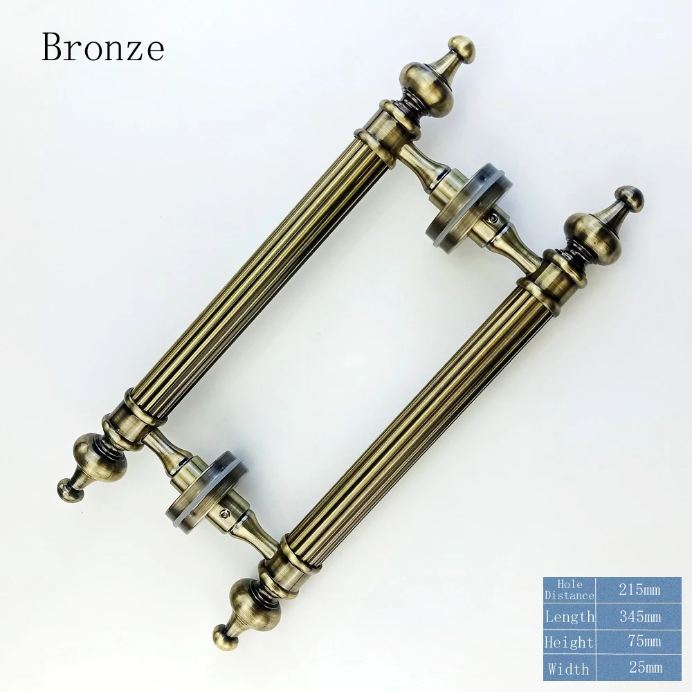 

GUJINDA Дверная ручка для стеклянной двери бронзовая 345/460 мм