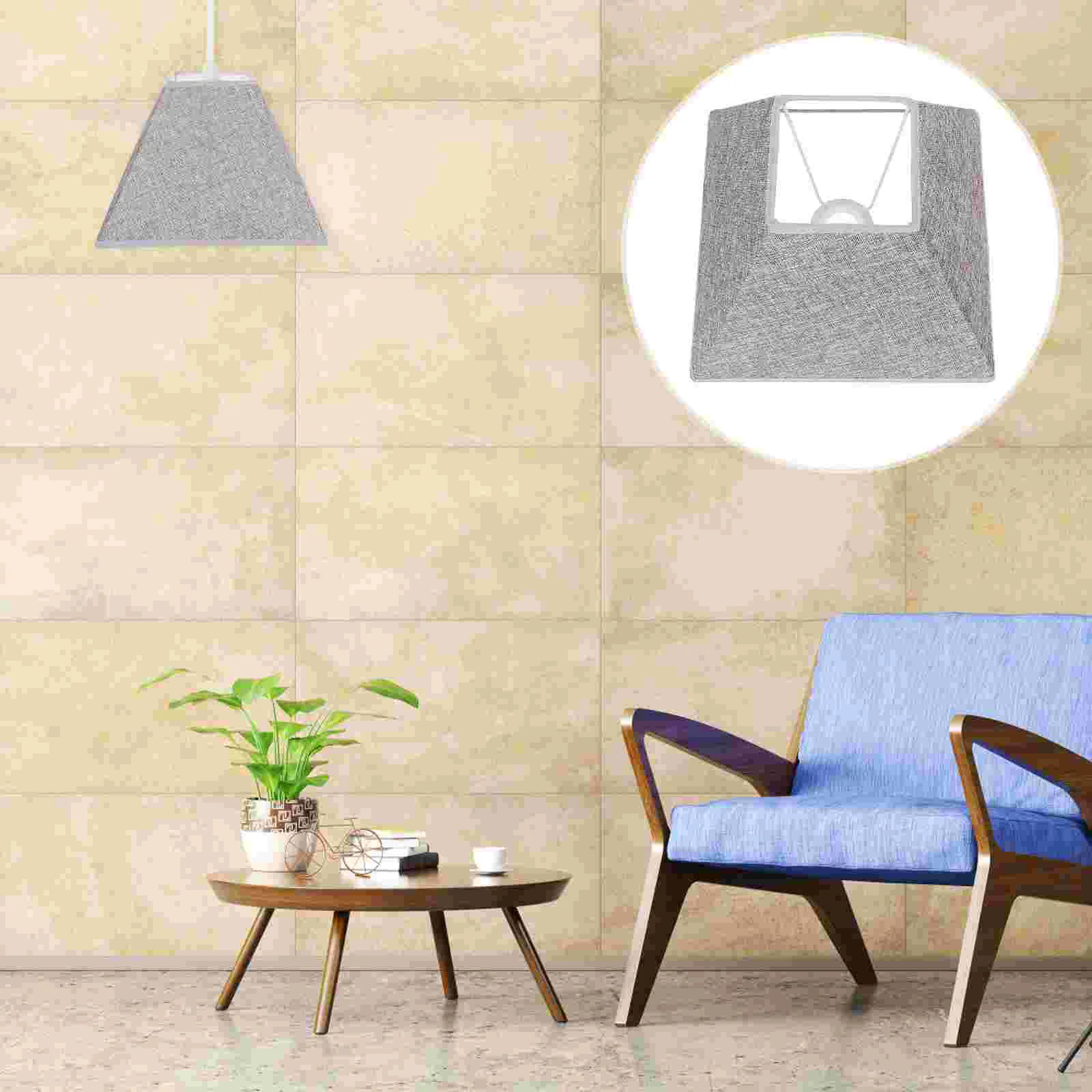 

1 шт., декоративный квадратный абажур из прочной ткани