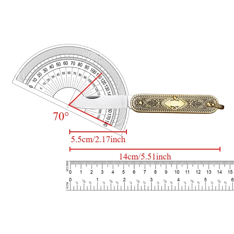 Праздничный подарок портативный складной карманный нож брелок с лезвием из