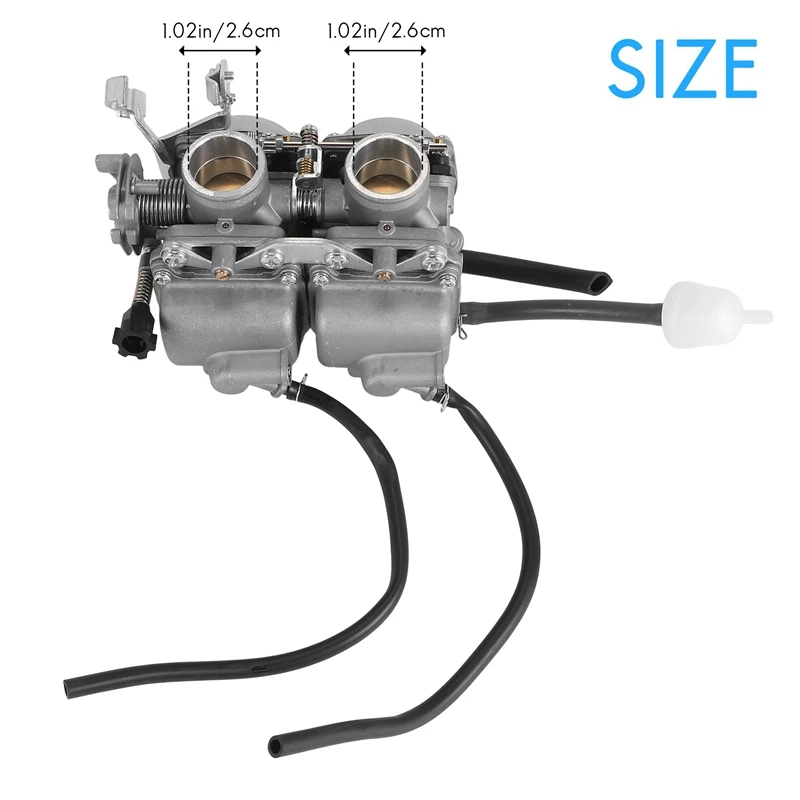 PD26JS 26MM 250CC CBT 125/250 Twin Cylinder Carburetor For Motorcycle Atvs Johnny Pag Spyder 300 Barhog Raptor FX-3 Carb
