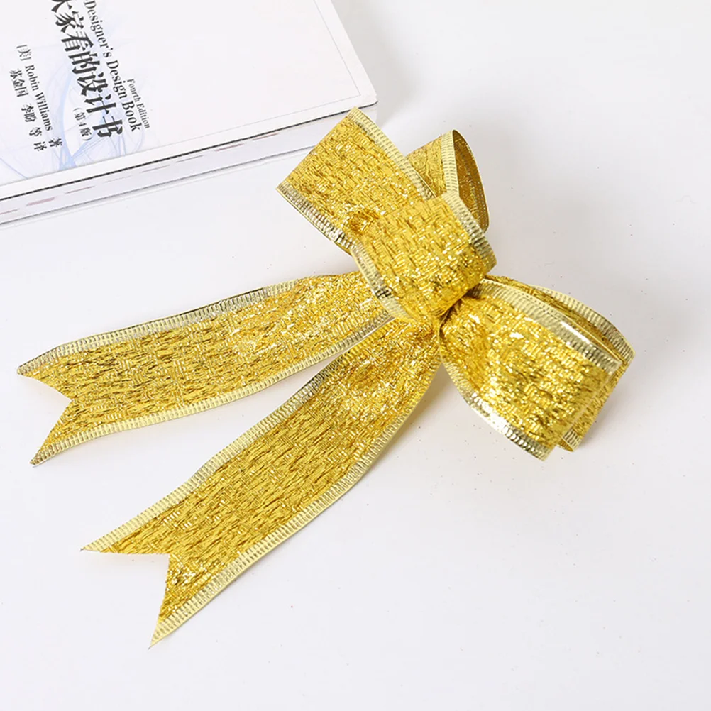 

Christmas Bowstree Red Bow Wreaths Decorating Outdoor Festival Cabinets Door Decoration Gift Holiday Party Supplies Ornament