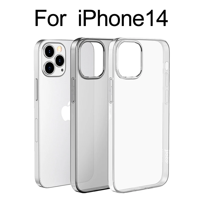 

For iPhone 14 Case Tpu Transaprent Phone Cover For iPhone 11 12 13 Pro Max Apple Mini Shockproof Protection Soft Case