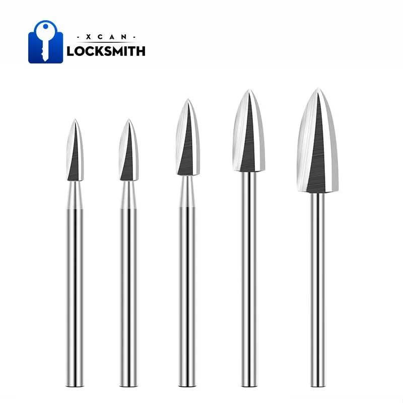 

5pcs 3mm Shank Wood Engraving Bit Carbide Grinding Burr for Woodworking Drilling Carving Engraving Bit Woodworking Tool