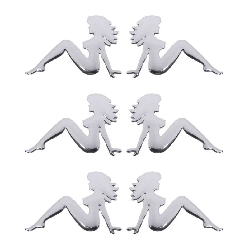 

6X Красивая Женская Автомобильная декоративная наклейка эмблема логотип значок