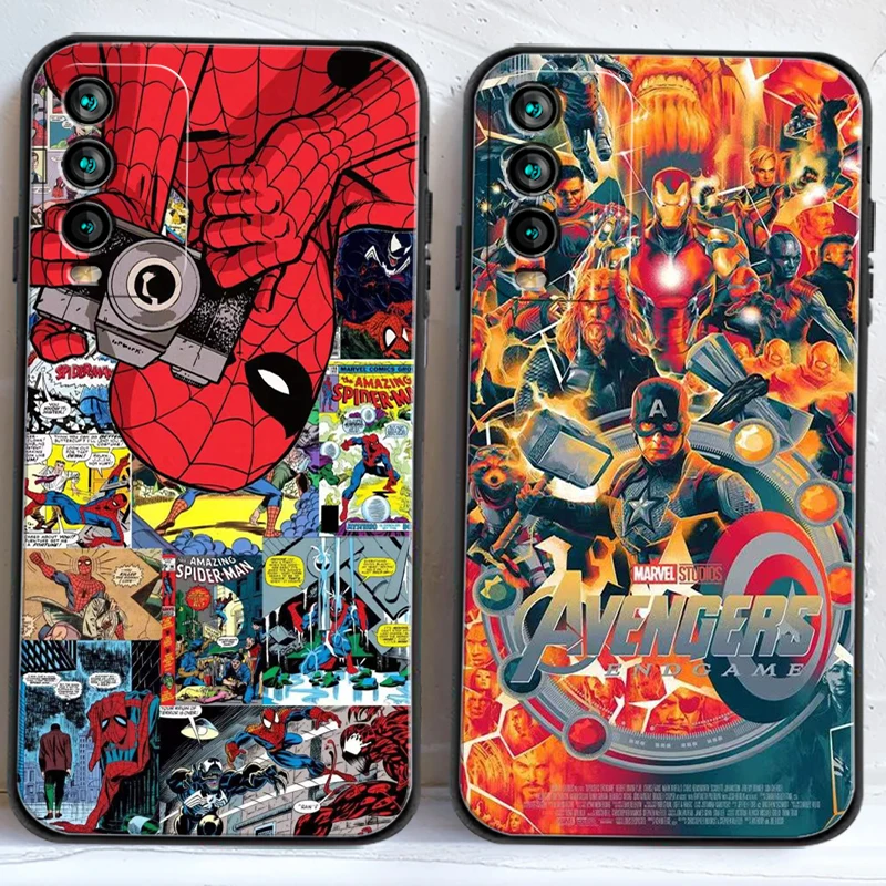 

Marvel Iron Man Phone Cases For Xiaomi Redmi 7 7A 9 9A 9T 8A 8 2021 7 8 Pro Note 8 9 Note 9T Soft TPU Back Cover Coque