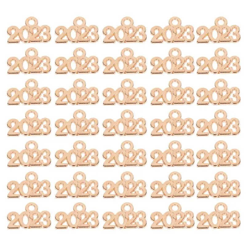 

100pcs Bracelet Charm Pendants Decorative 2023 Number Pendants Diy Jewelry Pendants
