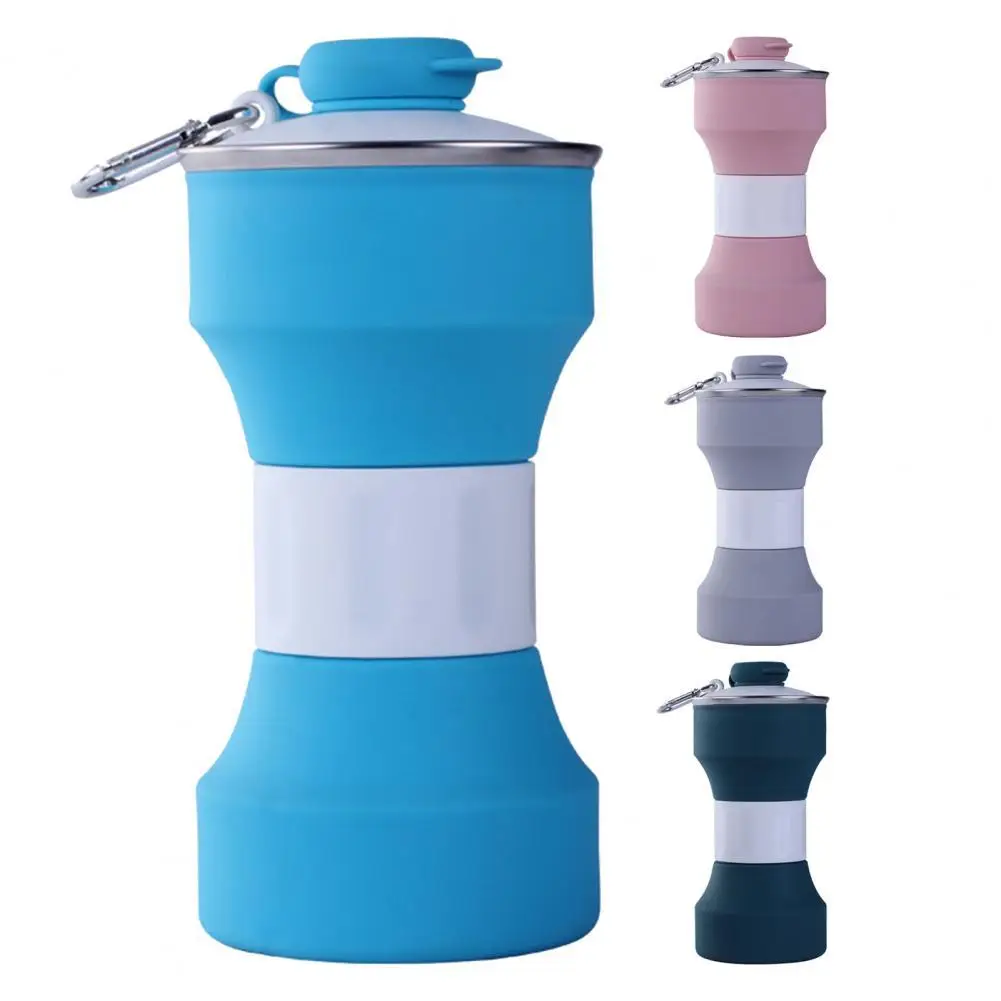 

Складная уличная чашка для воды устойчивая к трещинам цветная походная портативная телескопическая складная Спортивная бутылка для путеш...