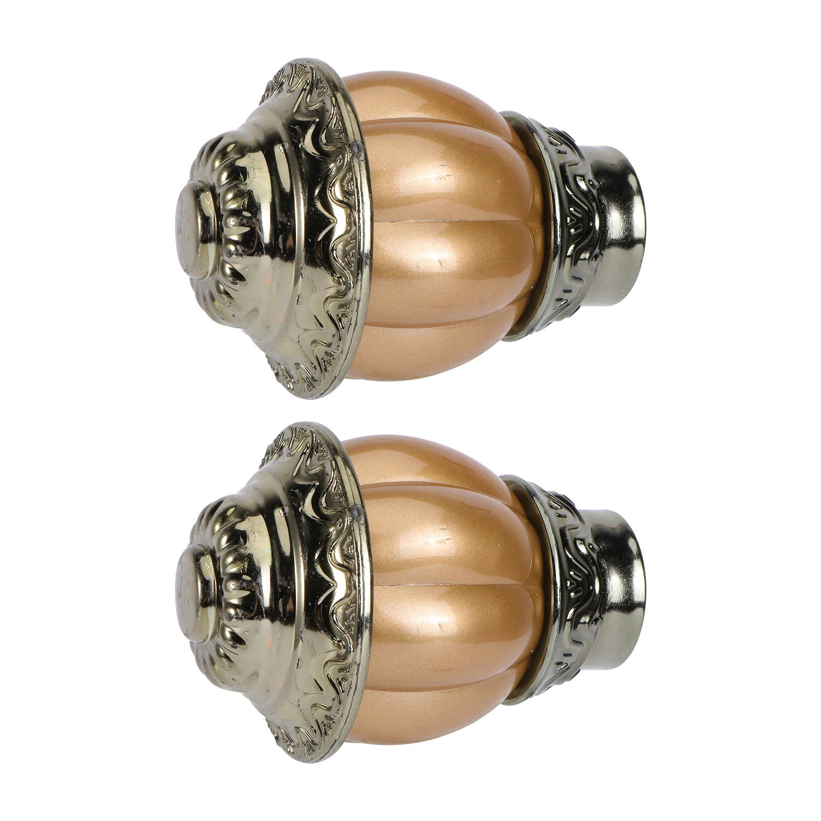 

Rod Curtain Caps End Cap Finials Pole Ends Drapery Pumpkin Drapewindow Head