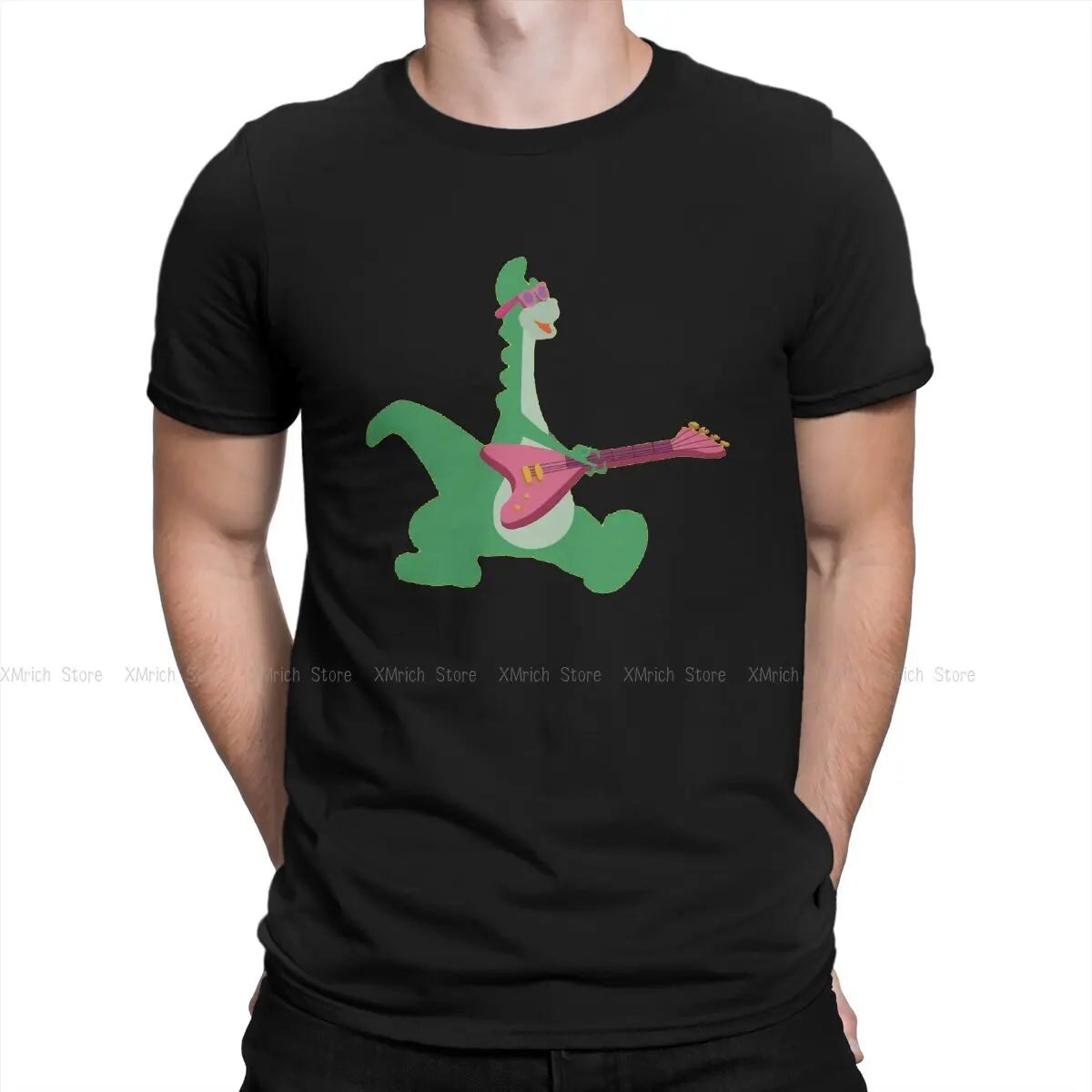 

Men's Denver T Shirt Denver the Last Dinosaur Jeremy Cartoons Pure Cotton Clothes Crazy Short Sleeve Round Neck Tee Shirt