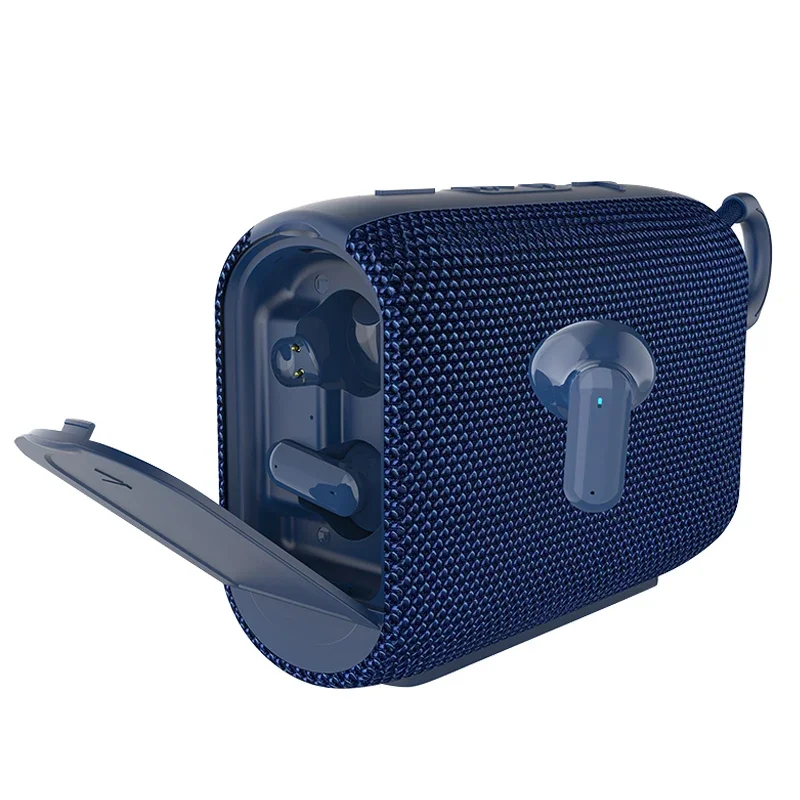 Фото Rockmia EBS-036 Качественный бас-звук 2 в 1, Bluetooth-динамик и наушники TWS EBS-036, тканевая сетка с ручкой №2