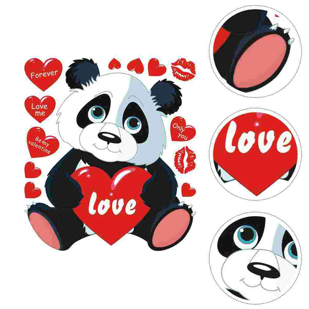 

Wall Stickers Valentines Day Party Decals Decor Heart Kids Windowclings Animal Door Decorations Room Sticker Favors Engagement
