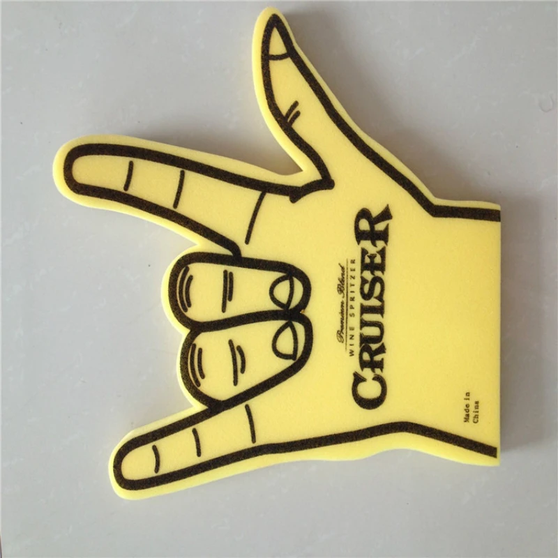 

Черлидинг реквизит Губка палец рукав прыжок губка ладонь флуоресцентная светильник Жевательная ладонь