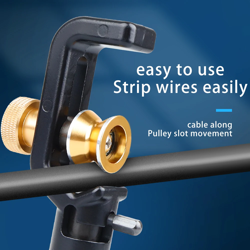 Skylynn Horizontal And Vertical Cable Openner Cutter, Armored Cable Stripper Suitable for 4-28.6mm Diameter