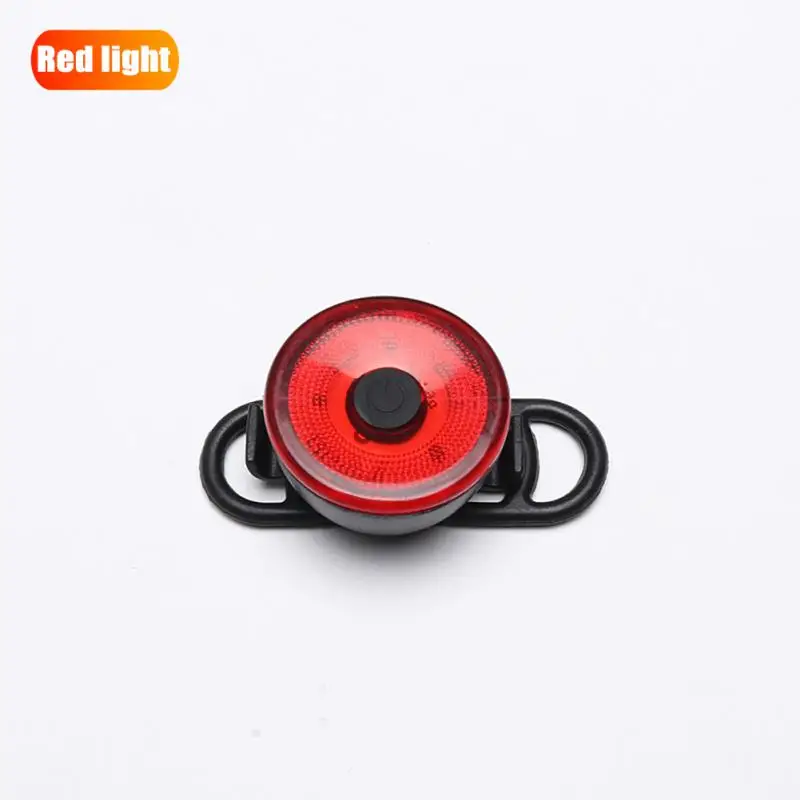 

Warning Light Small Silicone Strap 3 Modes Abs Led Bicycle Seat Tube Light Helmet Light Light Ipx4 Waterproof One-button Switch